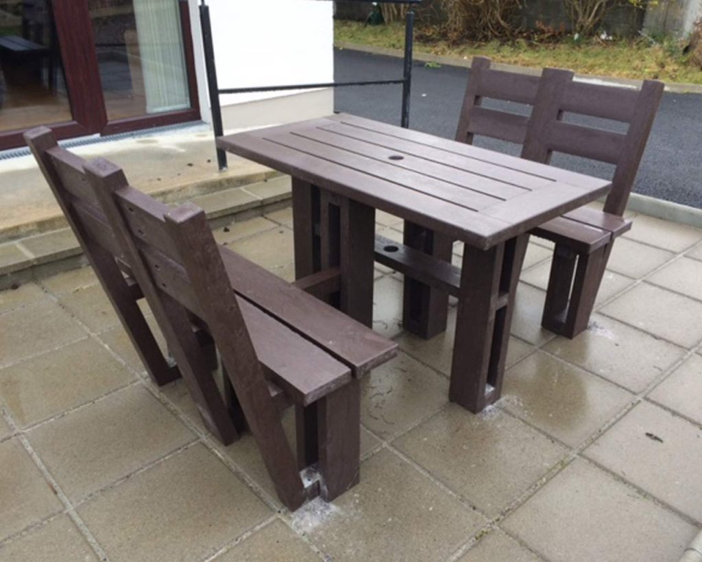 4 Seater Picnic Table With Back Murray's Recycled Plastic