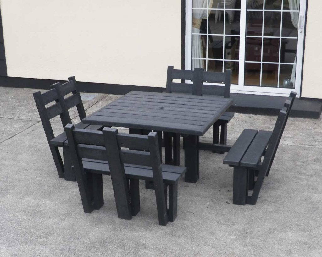 8 Seater Picnic Table With Back Murray's Recycled Plastic