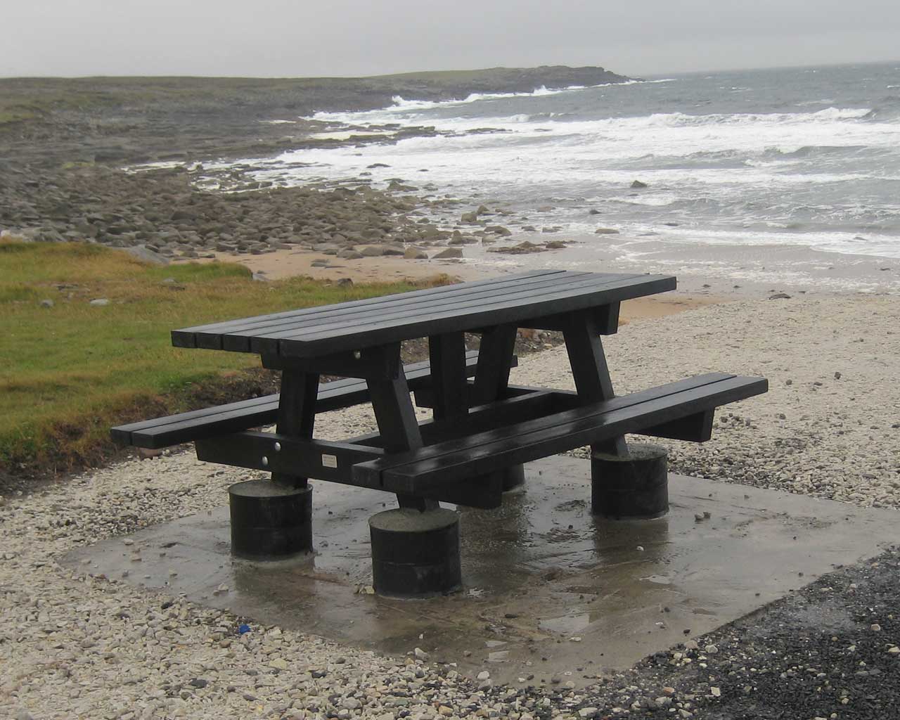 a frame picnic table