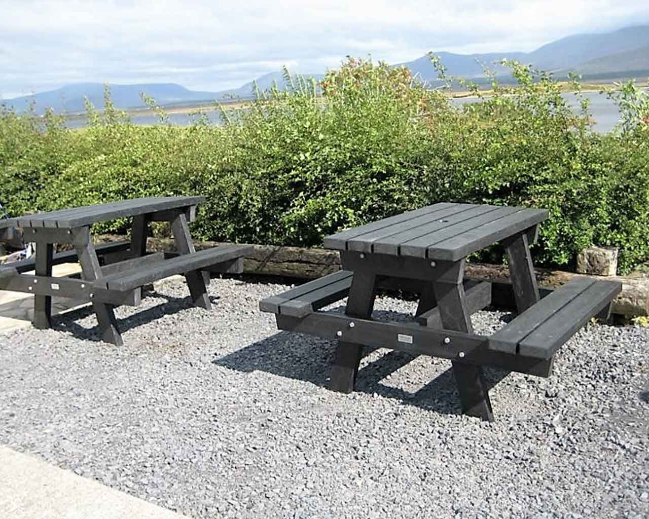 a frame picnic table