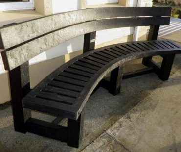 Semicircular Bench With Back