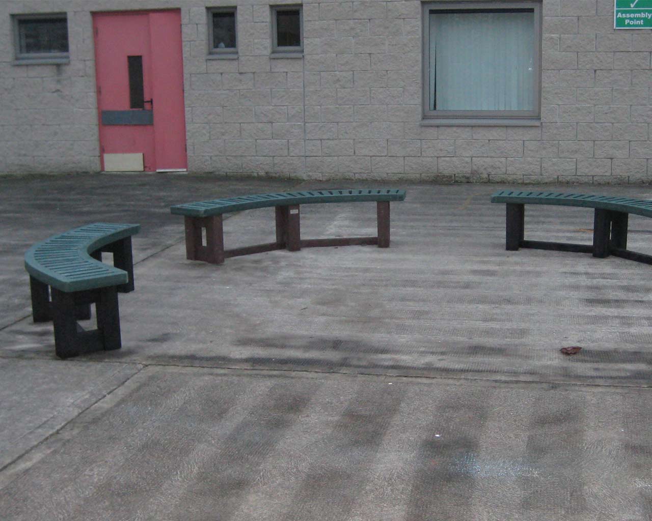 Semicircular Bench Without Back